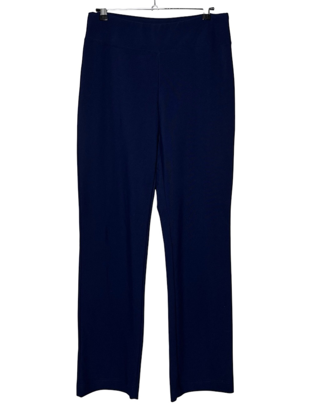 Boston Proper Women’s Pull On Pants Medium Navy Blue Straight Leg Stretch Travel